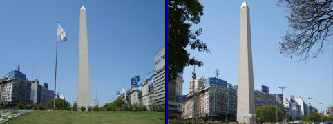 El Obelisco, Microcentro de la Ciudad de Buenos Aires